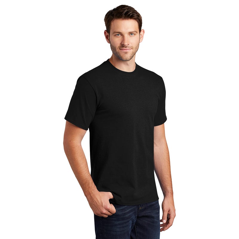 Clothe Co. Mens Heavyweight Cotton T-Shirt Plain Tee (Available in Big & Tall), Black, M - Image 1